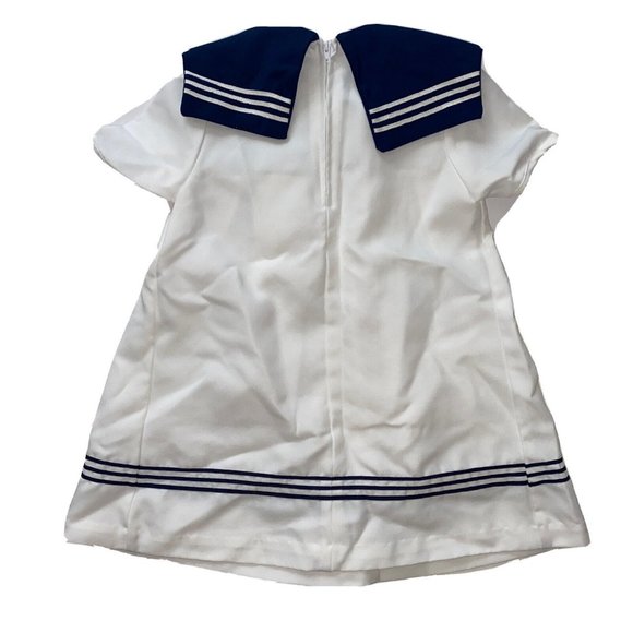 VTG You're in Wonderland Girls  Size 6 Dress USA 80s Sailor Pleated Disney? - Picture 3 of 4